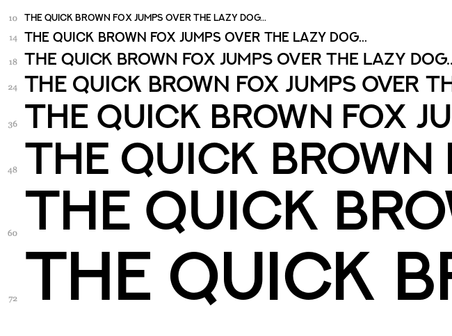 Next Art font waterfall